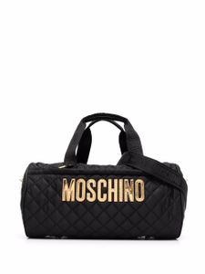 Moschino sac fourre-tout matelassé à logo - Noir