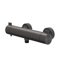 Douchethermostaatkraan IVY Tribe Opbouw Cooltouch RVS316 Geborsteld Carbon Black PVD IVY