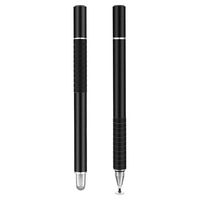 2-in-1 Universele Capacitieve Touchscreen Stylus Pen - 2 St. - Zwart