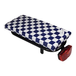 Bagagedragerkussen Cushie Navy Checker