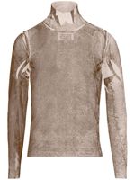 Maison Margiela haut Semigraphic en soie - Gris - thumbnail