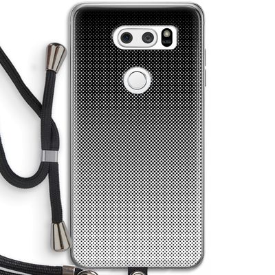 Musketon Halftone: LG V30 Transparant Hoesje met koord
