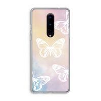 White butterfly: OnePlus 8 Transparant Hoesje