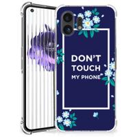 Nothing Phone (2) Anti Shock Case Flowers Blue DTMP