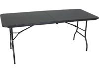 Lowander Inklapbare Tafel - 180x70 cm - Zwart
