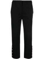 TWINSET pantalon court à boutons logo - Noir