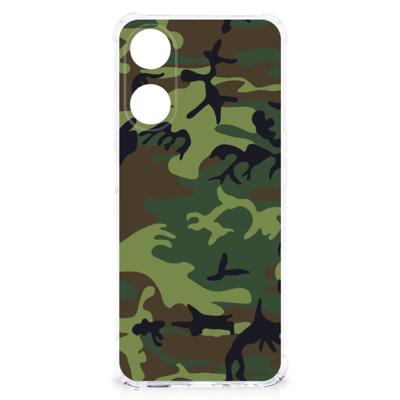 OPPO A58 | A78 5G Doorzichtige Silicone Hoesje Army Dark OPPO A58 | A78 5G Doorzichtige Silicone Hoesje Army Dark