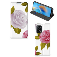 OPPO A74 4G Smart Cover Roses - thumbnail