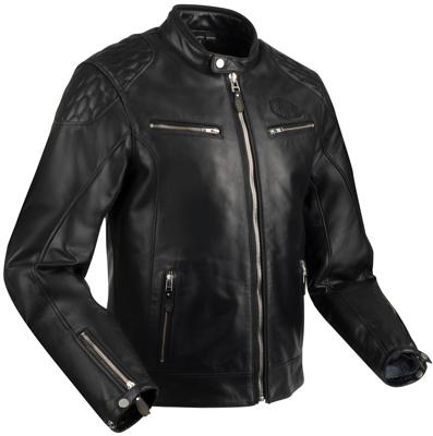 SEGURA Curtis, Leren motorjas, Zwart