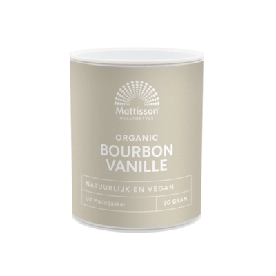 Mattisson bourbon vanille poeder 30 gram (bio)