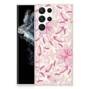 Samsung Galaxy S22 Ultra TPU Case Pink Flowers