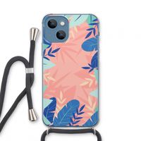 Tropisch: iPhone 13 mini Transparant Hoesje met koord