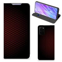 Samsung Galaxy S20 Plus | Hoesje met Magneet | Geruit Rood