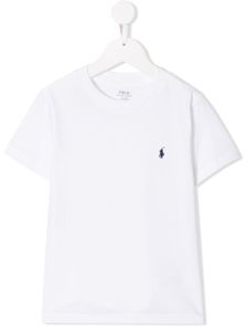 POLO RALPH LAUREN KIDS t-shirt à logo brodé - Blanc