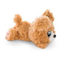 Nici glubschis pluchen knuffel liggende hond lollidog, 15cm