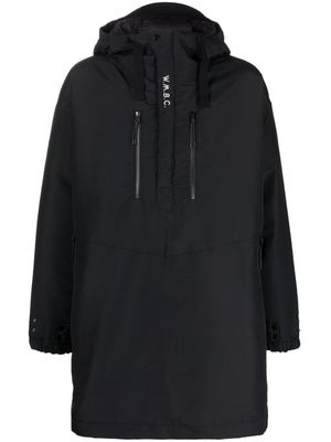 White Mountaineering doudoune à col zippé - Noir