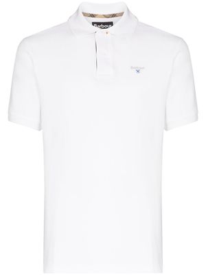 Barbour polo à logo brodé - Blanc