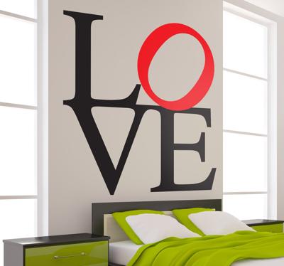 Sticker tekst love