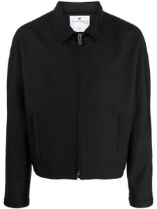 Courrèges veste zippée à col pointu - Noir