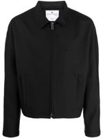 Courrèges veste zippée à col pointu - Noir