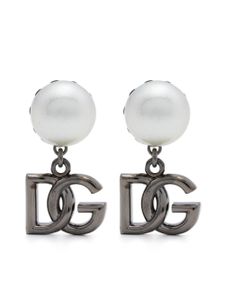 Dolce & Gabbana boucles d'oreilles à pendentif DG - Argent