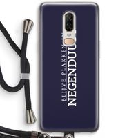 Blijve plakken in Negenduust: OnePlus 6 Transparant Hoesje met koord