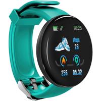 D18 1.3 inch TFT kleurenscherm Smart Watch IP65 waterdicht ondersteuning oproep herinnering/hartslag bewaking/bloeddruk bewaking/slaapbewaking (groen