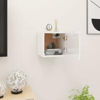 Tv-wandmeubel 30,5x30x30 cm hoogglans wit