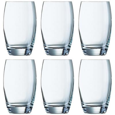 Waterglazen Salto - 6x st - 350 ml - glas - sapglazen - glazen - drinkglazen