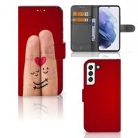 Samsung Galaxy S22 | Wallet Case | met Pasjes | Liefde - Origineel Romantisch Cadeau