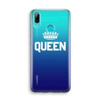 Queen zwart: Huawei P Smart (2019) Transparant Hoesje