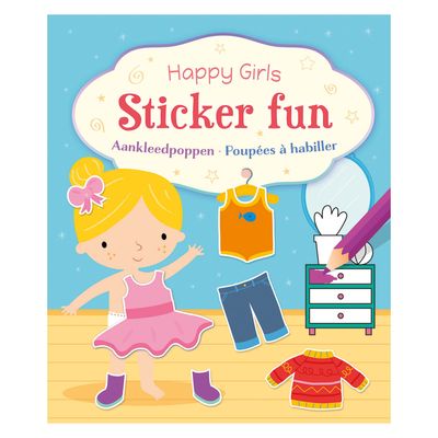 Deltas Happy girls sticker fun - aankleedpoppen