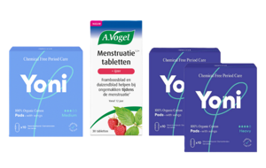 Menstruatie tabletten en Yoni maandverband Combi