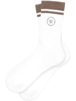 Sporty & Rich chaussettes à logo intarsia - Blanc