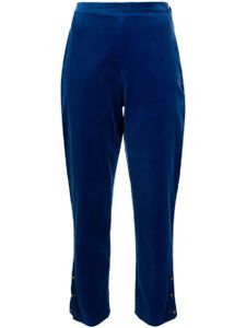 CHANEL Pre-Owned pantalon droit en velours (années 1990-2000) - Bleu