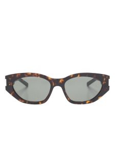 Saint Laurent Eyewear lunettes de soleil 638 à monture papillon - Marron