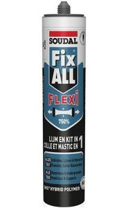 Soudal Fix - All Flexi | Lijm- en voegkit | Wit | 290 ml  - 105029