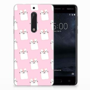 Nokia 5 TPU Hoesje Sleeping Cats