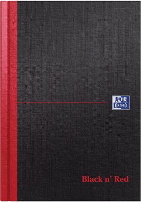 Oxford Black n&apos; Red notitieboek, ft A5, gelijnd, 192 bladzijden