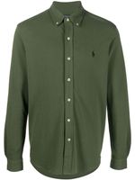 Polo Ralph Lauren logo-embroidered button-down shirt - Vert - thumbnail