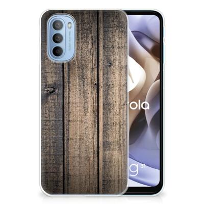 Motorola Moto G31 | G41 | Bumper Hoesje | Steigerhout