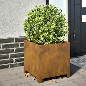 VidaXL Plantenbak 40x40x40 cm weervast staal
