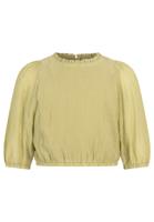 Top Alika Crinkle Vis Greenolive