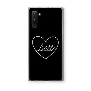 Best heart black: Samsung Galaxy Note 10 Transparant Hoesje