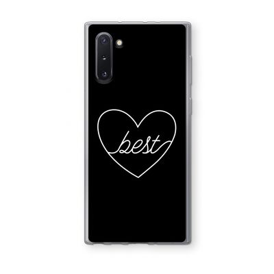 Best heart black: Samsung Galaxy Note 10 Transparant Hoesje