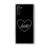Best heart black: Samsung Galaxy Note 10 Transparant Hoesje