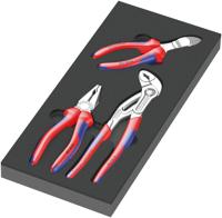 Wera 9780 Schuimrubberen inzetstuk met KNIPEX tangen Set 1, 3-delig - 05150180001
