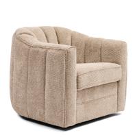 Rivièra Maison Draaifauteuil 'St. Lewis' Chenille, kleur Soft Walnut Rivièra Maison Draaifauteuil 'St. Lewis' Chenille, kleur Soft Walnut