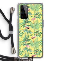Flamingo party: OnePlus 9 Pro Transparant Hoesje met koord Flamingo party: OnePlus 9 Pro Transparant Hoesje met koord