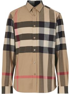 Burberry chemise oversize à carreaux - Tons neutres